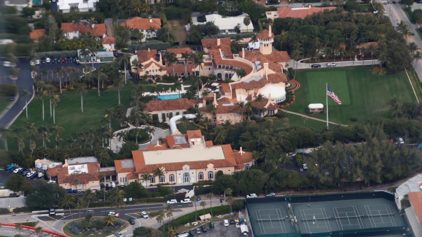 Luftbild von Mar-a-Lago: Bei seinen Nachbarn ist Donald Trump nicht sehr beliebt.