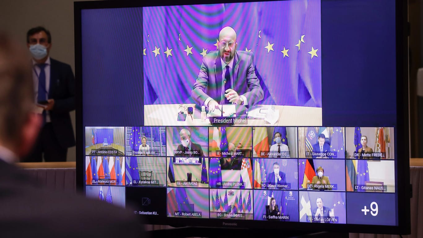 EU-Videogipfel zur Corona-Koordinierung: Das Corona-Grenzregime und der holprige Impfstart waren Hauptthemen der Unterredung der 27 Staats- und Regierungschefs.