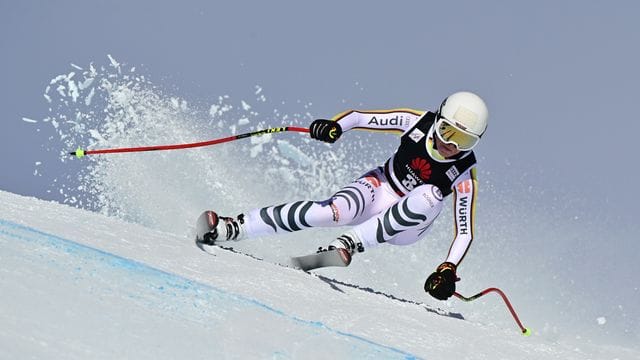 Will in Crans-Montana wieder in die Top Fünf fahren: Kira Weidle in Aktion. Will in Crans-Montana wieder in die Top Fünf fahren: Kira Weidle in Aktion.