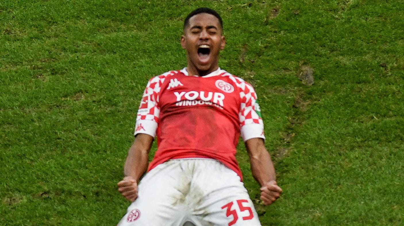 Leandro Barreiro: Der Mainzer bejubelt seinen Treffer gegen RB Leipzig.