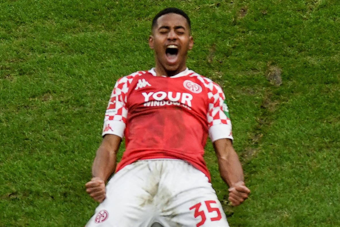 Leandro Barreiro: Der Mainzer bejubelt seinen Treffer gegen RB Leipzig.