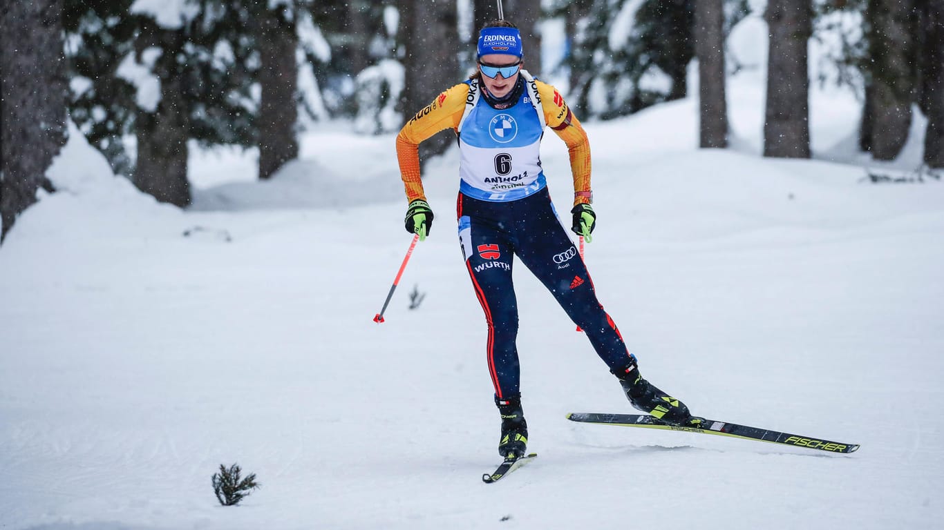 Biathlon: Franziska Preuß wurde im Massenstart der Damen zuletzt Vierte.