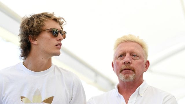 Werden vorerst nicht zusammenarbeiten: Alexander Zverev (l) und Boris Becker.