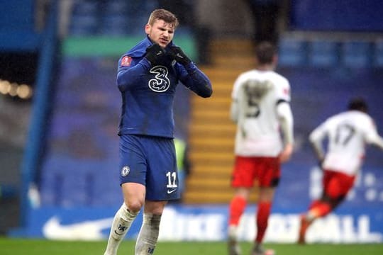 Timo Werner erzielte in seiner ersten Halbserie für den FC Chelsea nur vier Tore.