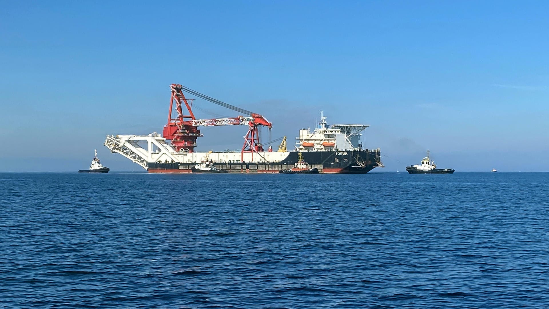FILE PHOTO: The pipe-laying vessel Fortuna makes its way to Wismar FILE PHOTO: The pipe-laying vessel Fortuna makes its way to Wismar