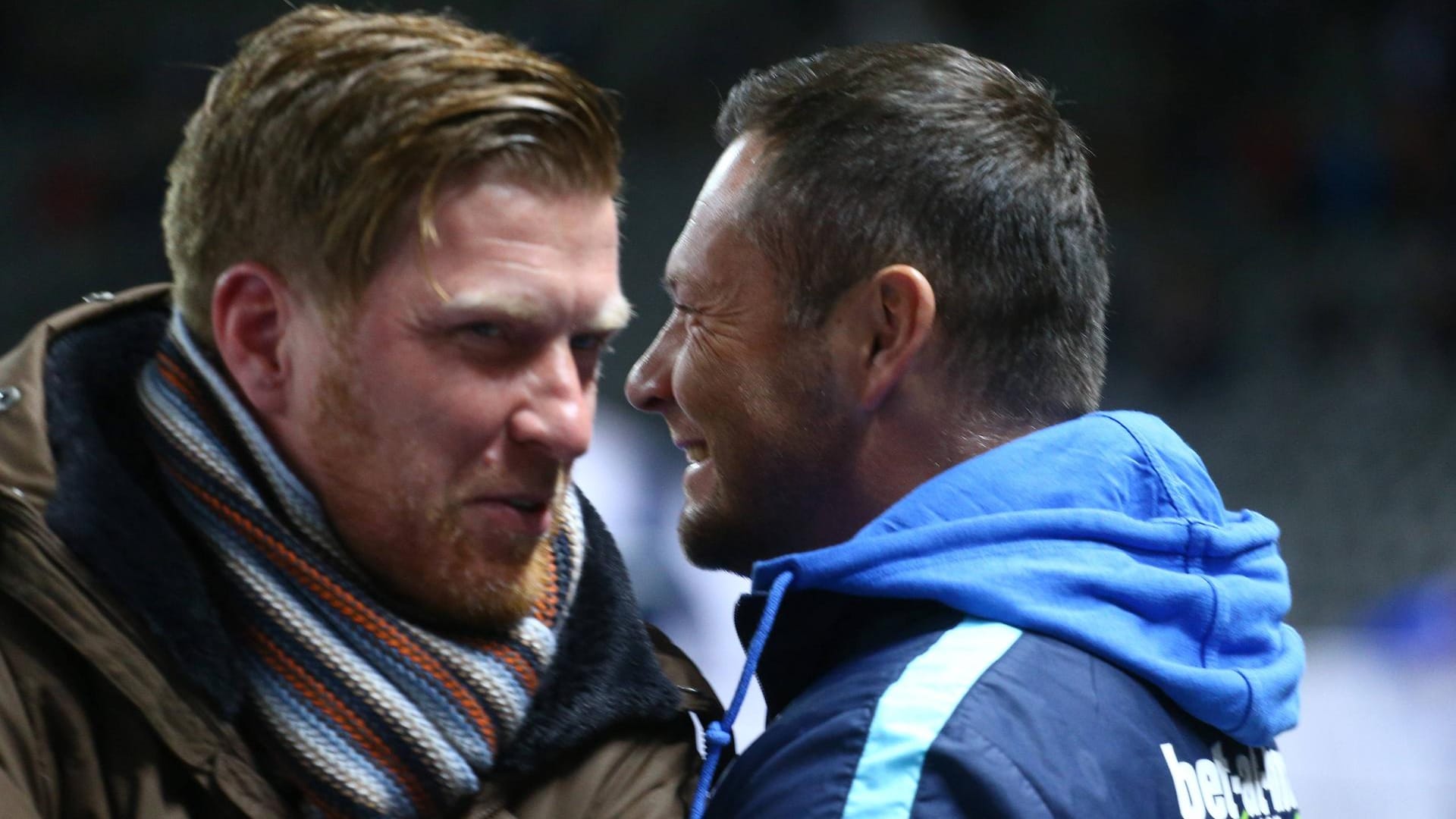 Andres "Zecke" Neuendorf und Pal Dardai: Die ehemaligen Hertha-Spieler sollen den Klub vor dem Abstieg bewahren. Andres "Zecke" Neuendorf und Pal Dardai: Die ehemaligen Hertha-Spieler sollen den Klub vor dem Abstieg bewahren.