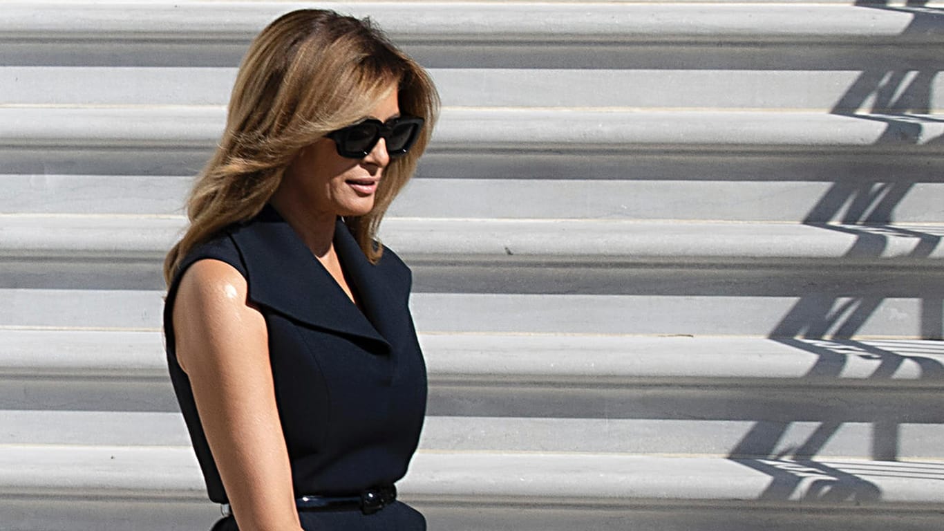 Melania Trump: Sie hat mit ihrem Ehemann, dem Ex-US-Präsidenten Donald Trump, vergangene Woche das Weiße Haus in Washington verlassen.