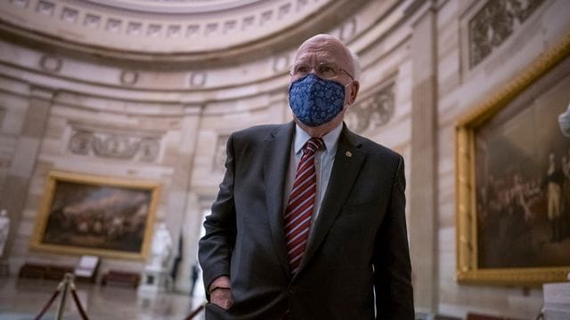 US-Senator Patrick Leahy wird im zweiten Amtsenthebungsverfahren gegen Donald Trump, das in der zweiten Februarwoche beginnen soll, den Vorsitz führen. US-Senator Patrick Leahy wird im zweiten Amtsenthebungsverfahren gegen Donald Trump, das in der zweiten Februarwoche beginnen soll, den Vorsitz führen.