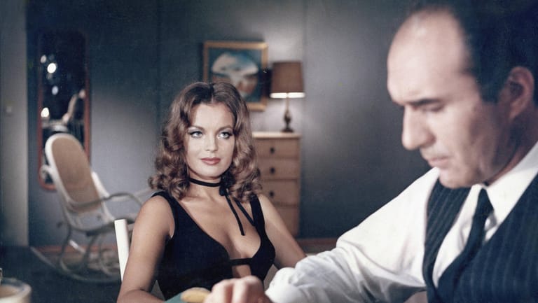 Romy Schneider und Michel Piccoli im Film "Das Mädchen und der Kommissar" von 1971.