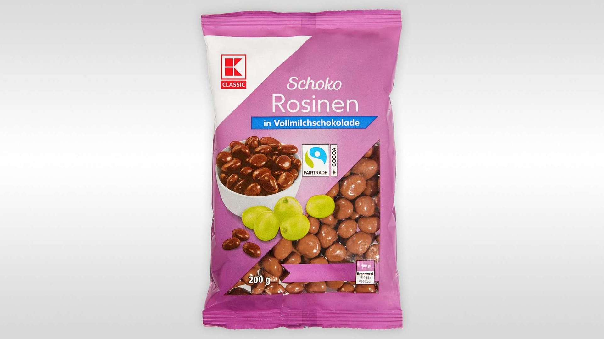 Wegen Allergiegefahr: Kaufland ruft "K-Classic Schoko Rosinen in Vollmilchschokolade 200 g" zurück.