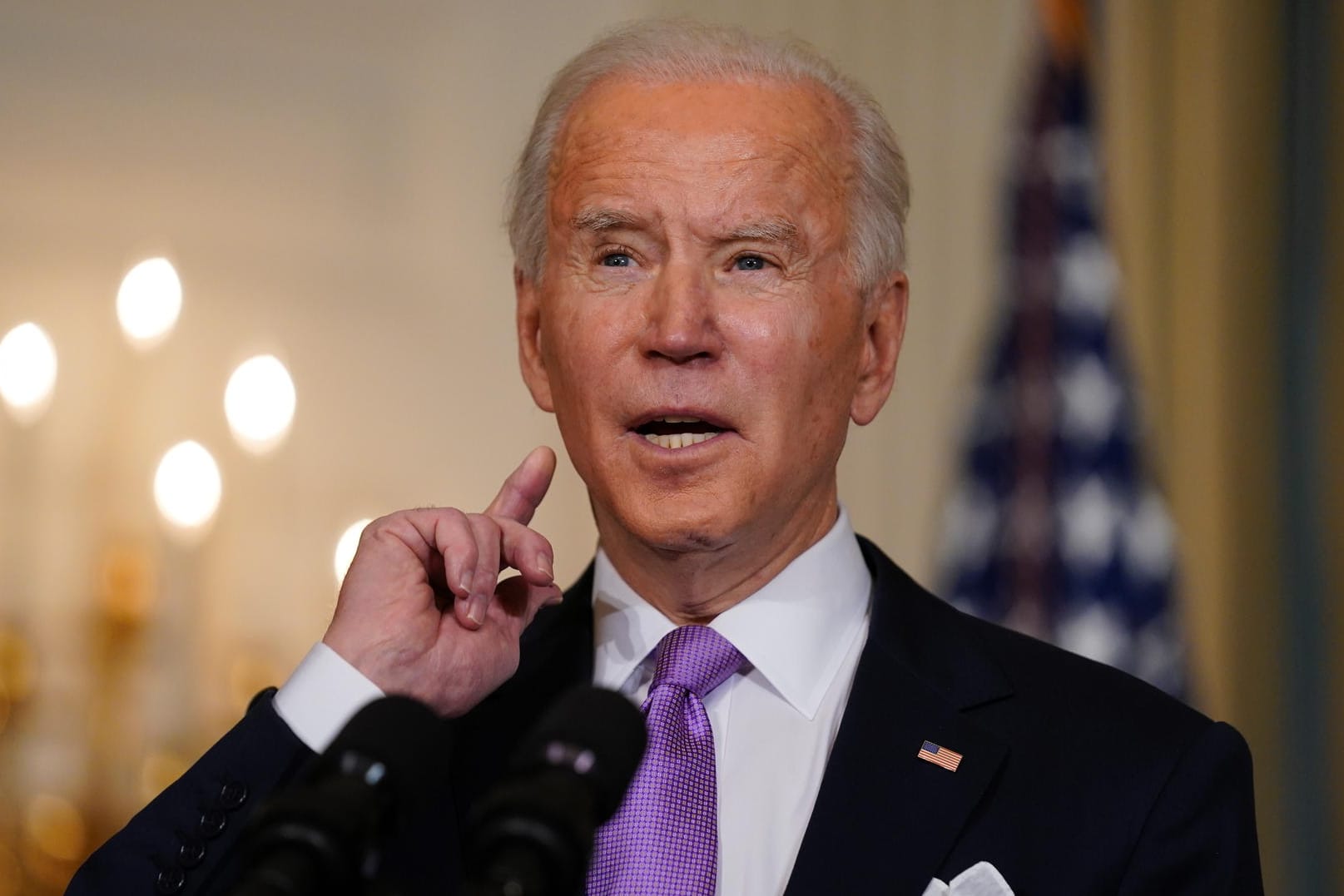 US-Präsident Joe Biden: Verurteilt die Gewalt der russischen Sicherheitskräfte gegen Demonstranten am vergangenen Wochenende.