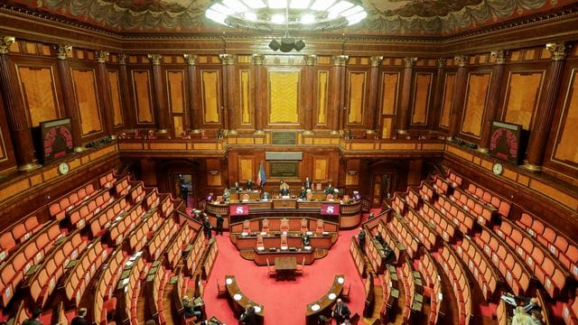 Blick auf den Senat von Italien.