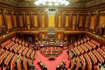 Blick auf den Senat von Italien.