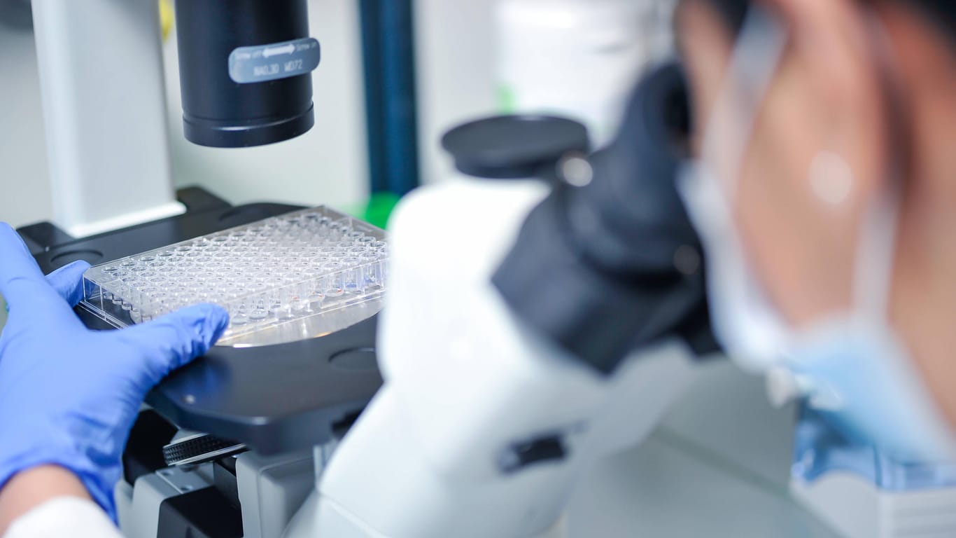 Untersuchung im Labor: Mehr als 13.000 Neuinfektionen sind in Deutschland registriert worden.