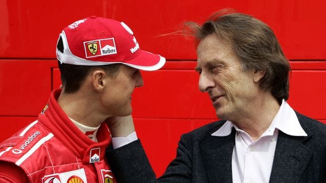 Der ehemalige Ferrari-Boss Luca di Montezemolo (r) hatte in seinen 23 Jahren bei der Scuderia fünf WM-Titel mit Michael Schumacher gefeiert.