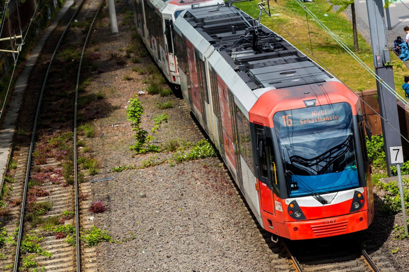 Eine Bahn der KVB (Symbolbild): In Weiden kam es zu einer schweren Kollision.