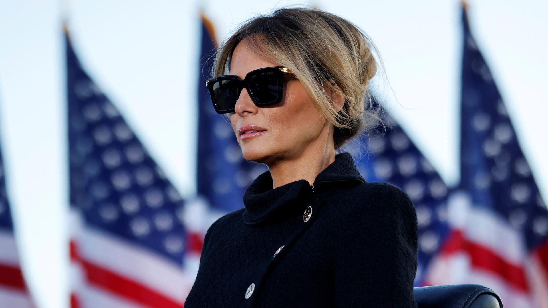 Melania Trump während der letzten Rede ihres Gatten als US-Präsident.