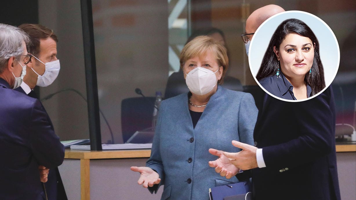 EU-Gipfel mit Maske: Die Europäische Union hat ein echtes Kommunikationsproblem.