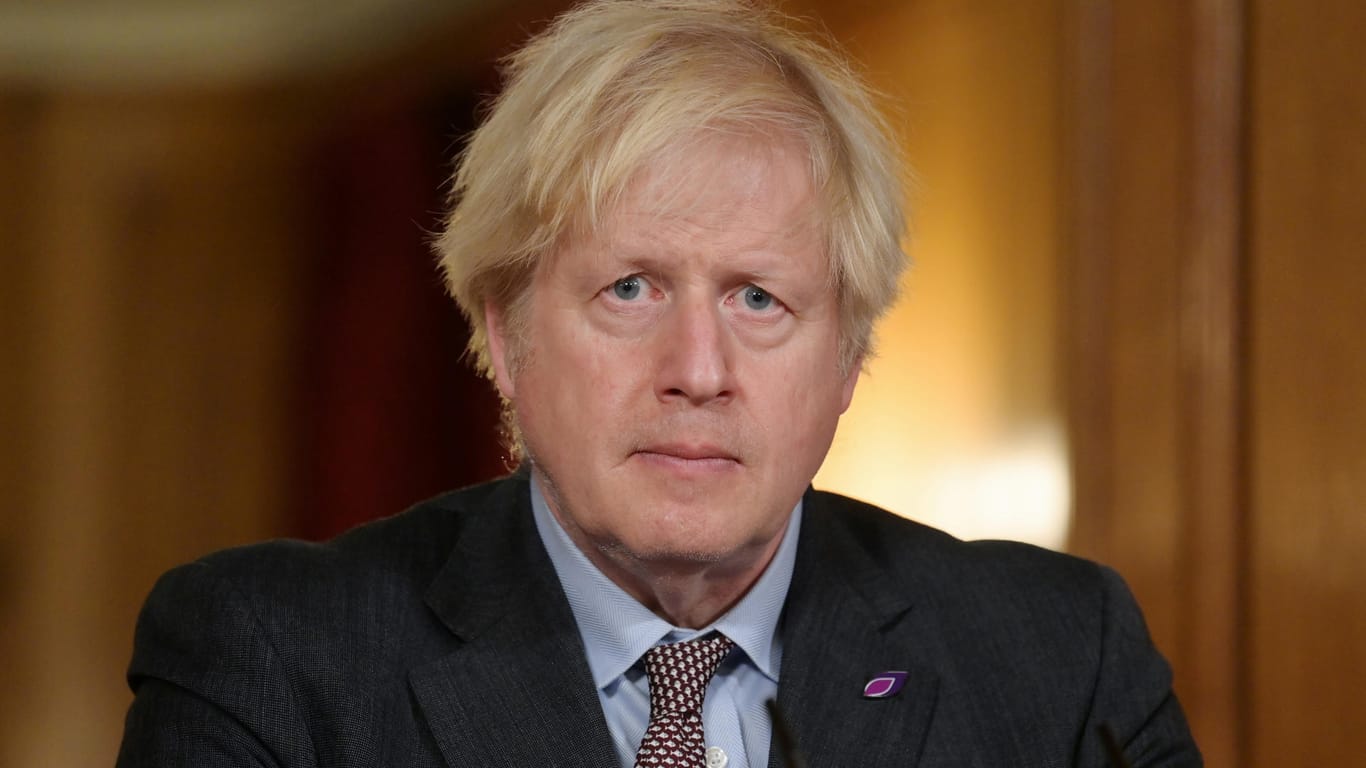 Boris Johnson (Archivfoto): Die britische Regierung hat Ärger wegen einem Corona-Plakat.