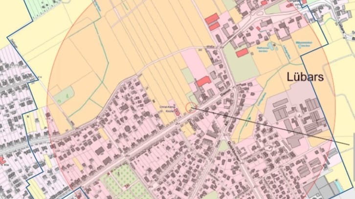 Die von der Evakuierung betroffenen Straßen: Am 11. Februar wird die Bombe geräumt.