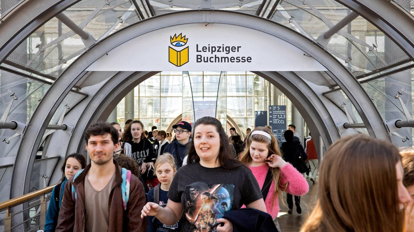 Messebesucher auf der Leipziger Buchmesse 2019: Die Messe wird 2021 nicht stattfinden.