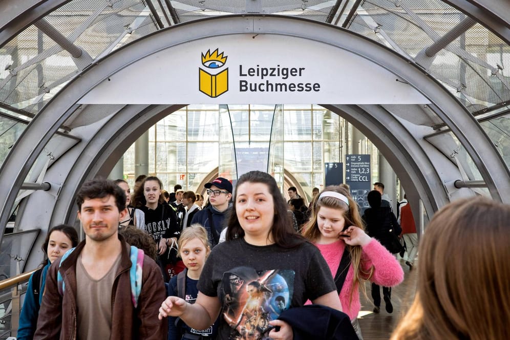 Messebesucher auf der Leipziger Buchmesse 2019: Die Messe wird 2021 nicht stattfinden.