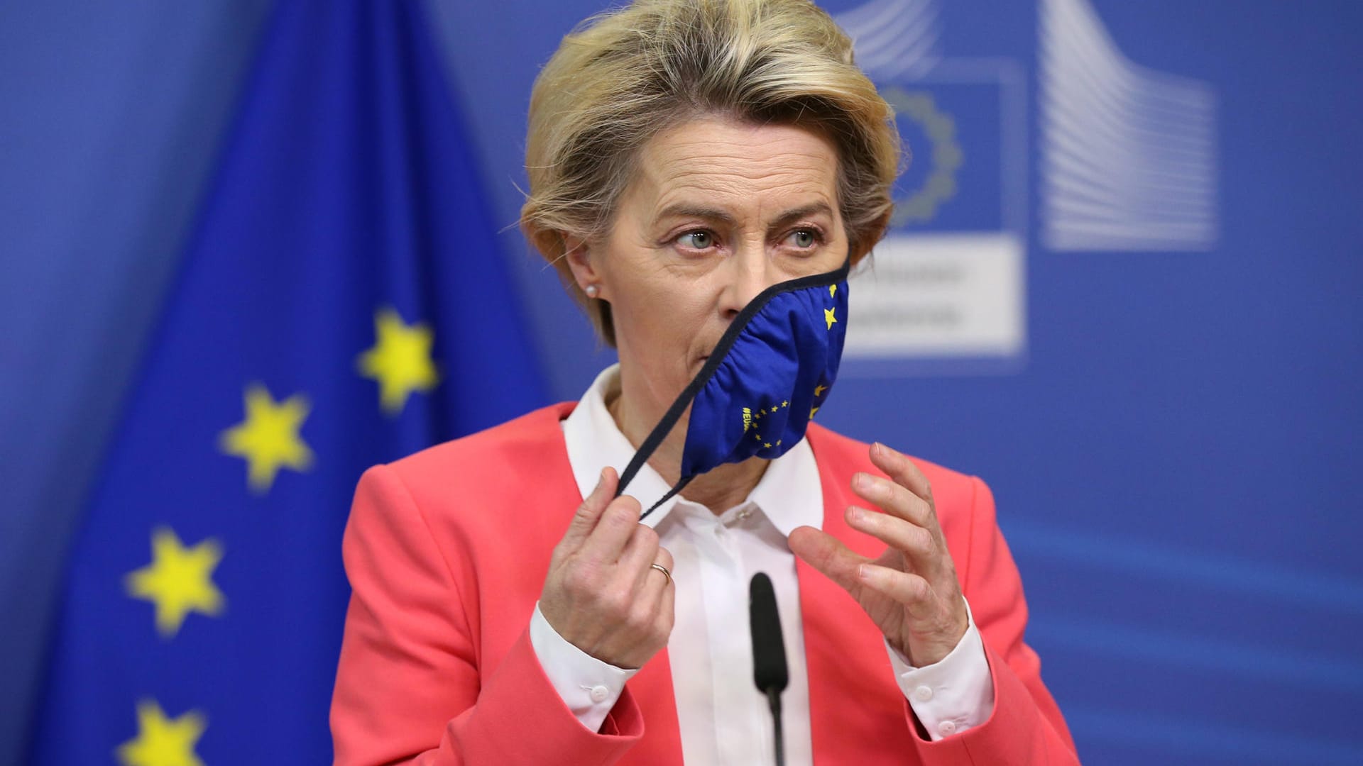 EU-Kommissionschefin Ursula von der Leyen: Ihr Vorstoß sorgte in Nordirland für Empörung.