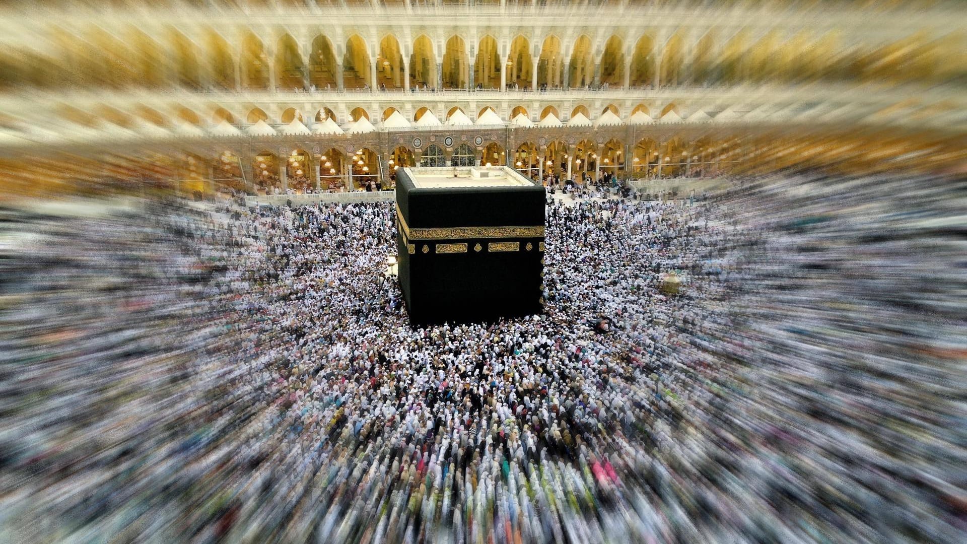 Die Kaaba in Mekka ist das wichtigste Heiligtum im Islam. In der Türkei gab es Festnahmen wegen angeblicher Verunglimpfung des Monuments.