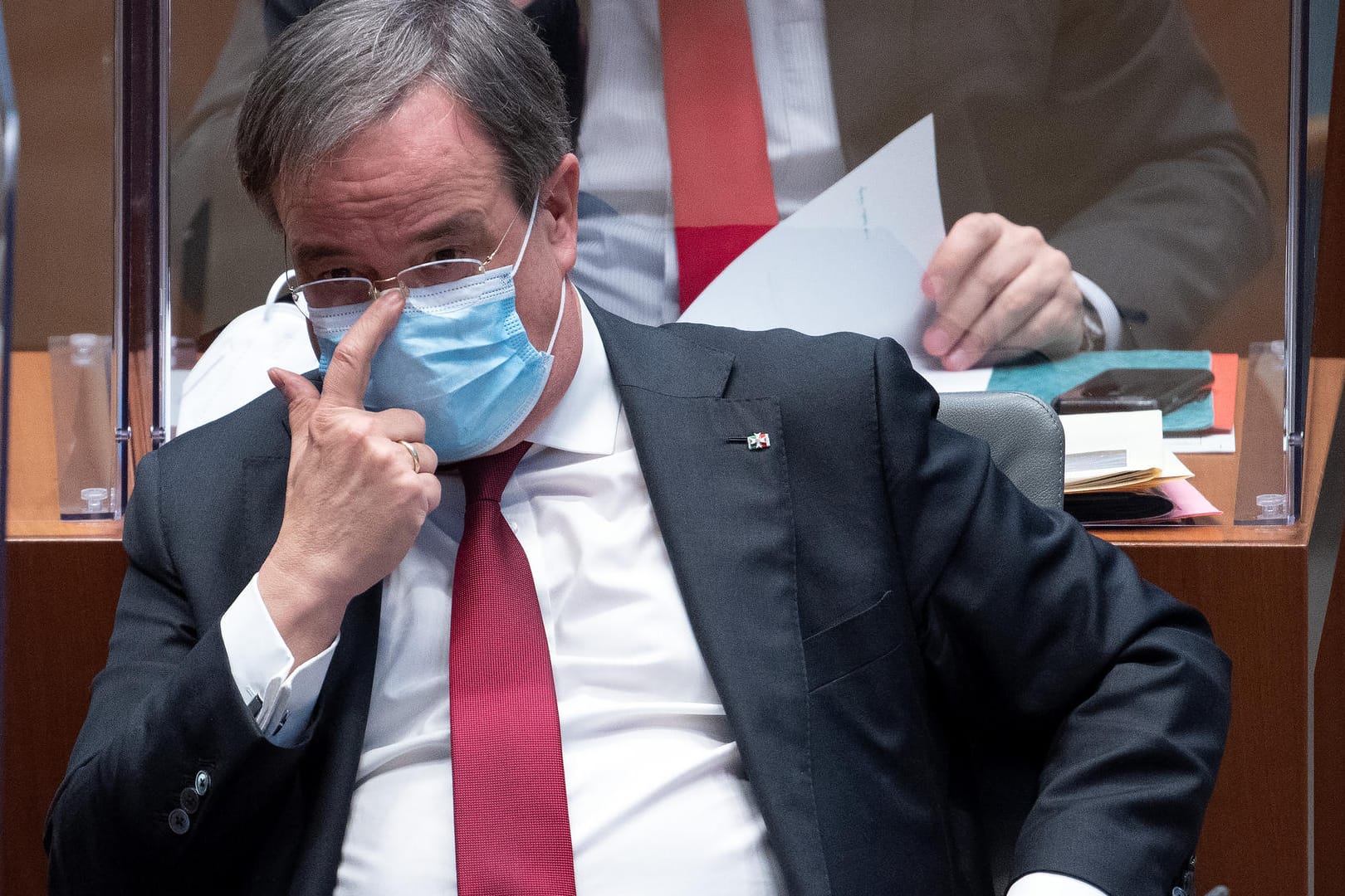 Armin Laschet bei einer Landtagssitzung in Nordrhein-Westfalen: Seine Wählergunst steigt in seinem Bundesland.