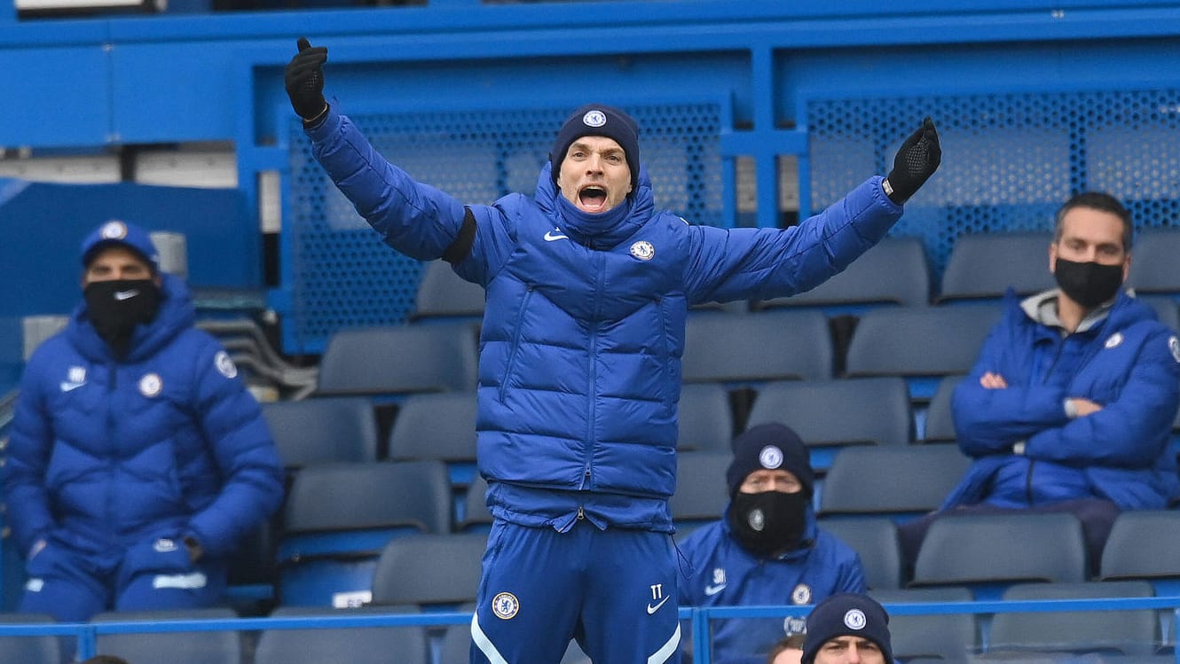 Thomas Tuchel: Der Trainer kann trotz der Führung Chelseas nicht zufrieden mit der Leistung sein.