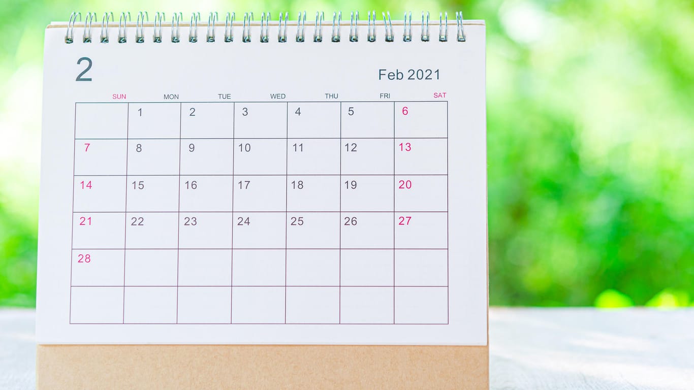 Februar 2021: In diesem Jahr verteilen sich die Tage im zweiten Monat besonders harmonisch.