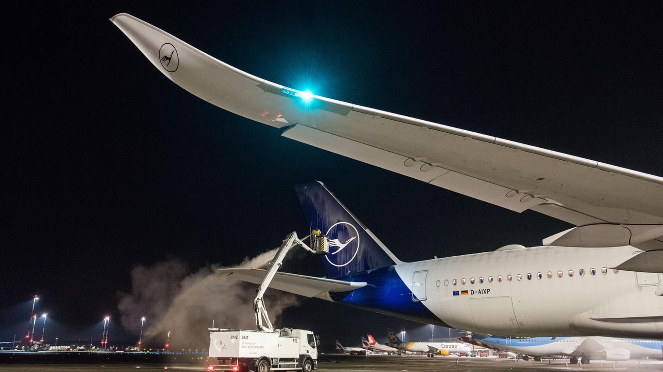 Das Lufthansa-Flugzeug vom Typ Airbus A350-900: Die Maschine steuert die Falklandinseln an.