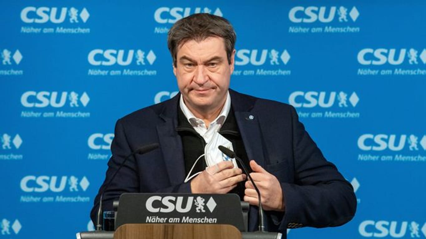 CSU-Chef Markus Söder: "Nach dem deutschen Verordnungsrecht gäbe es die Möglichkeit, in solchen Notfällen auch zu akquirieren".
