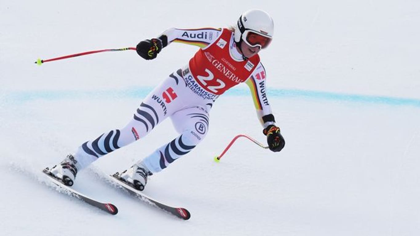 Fuhr beim Heimweltcup in Garmisch-Partenkirchen hinterher: Kira Weidle.