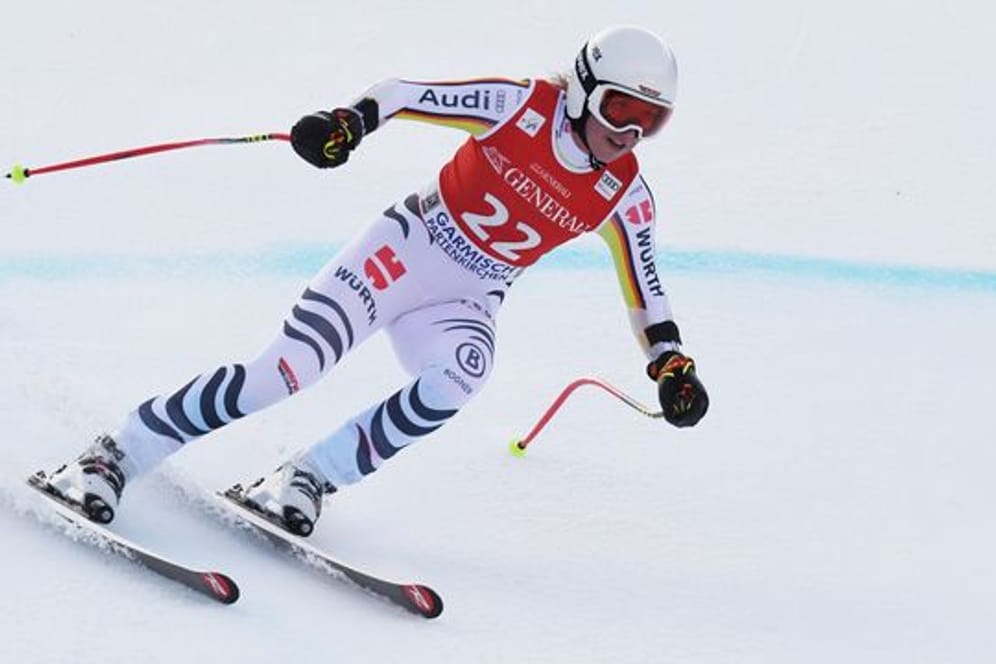 Fuhr beim Heimweltcup in Garmisch-Partenkirchen hinterher: Kira Weidle.