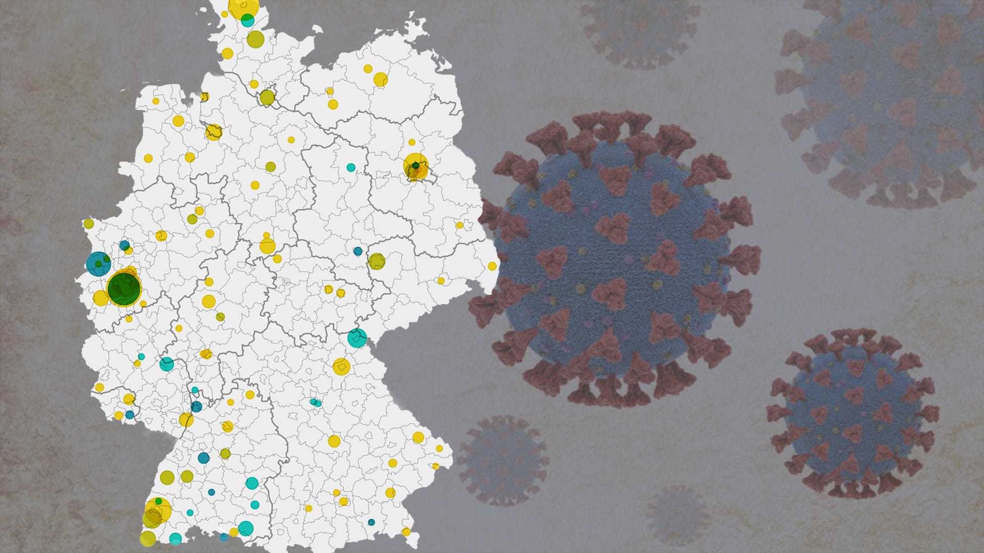 Corona-Mutationen in Deutschland (Symbolbild): Eine Karte zeigt, wo die Varianten bereits aufgetaucht sind.