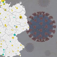Corona-Mutationen in Deutschland (Symbolbild): Eine Karte zeigt, wo die Varianten bereits aufgetaucht sind.