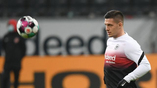 Frankfurter Torgarantie: Real-Leihgabe Luka Jovic.