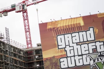 Plakate für GTA 5 in Berlin: Der Start des letzten Videospiels der Reihe wurde aufwendig inszeniert