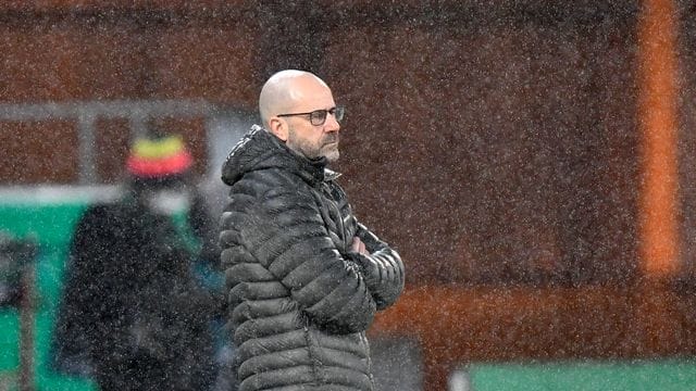 Musste mit Leverkusen in Essen eine bittere Pleite hinnehmen: Bayer-Coach Peter Bosz. Musste mit Leverkusen in Essen eine bittere Pleite hinnehmen: Bayer-Coach Peter Bosz.