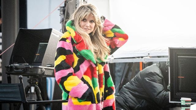 Heidi Klum bei den Dreharbeiten zur neuen Staffel von "Germany's next Topmodel".