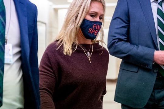 Marjorie Taylor Greene aus dem Bundesstaat Georgia hat seit Januar einen Sitz im Repräsentantenhaus.