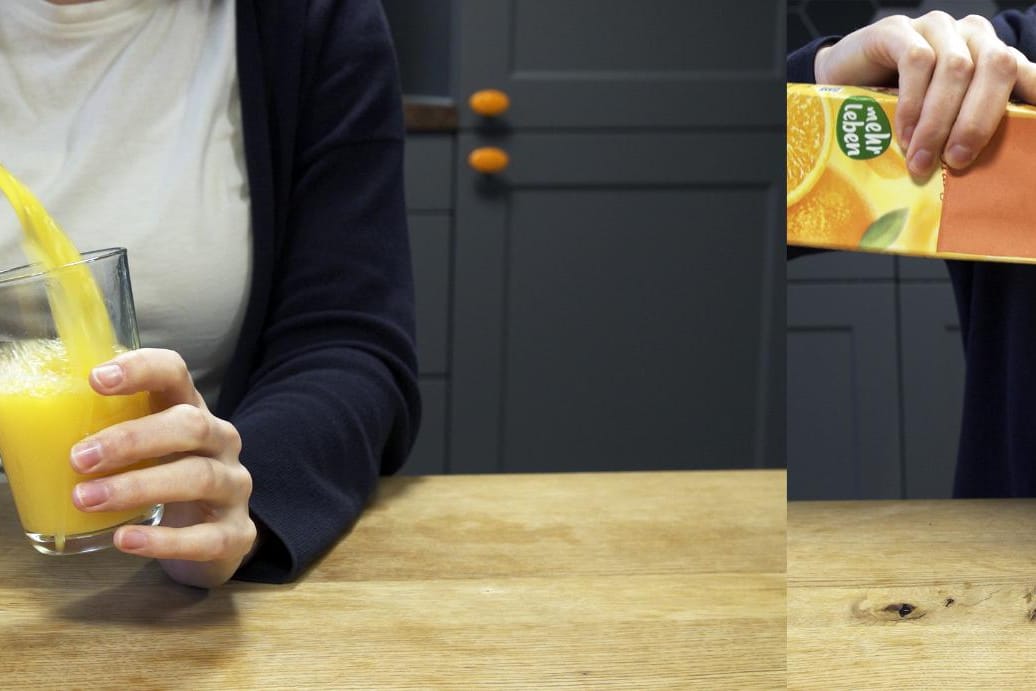 Trick für Tetrapak: Mit diesem Kniff kleckert nichts mehr über.