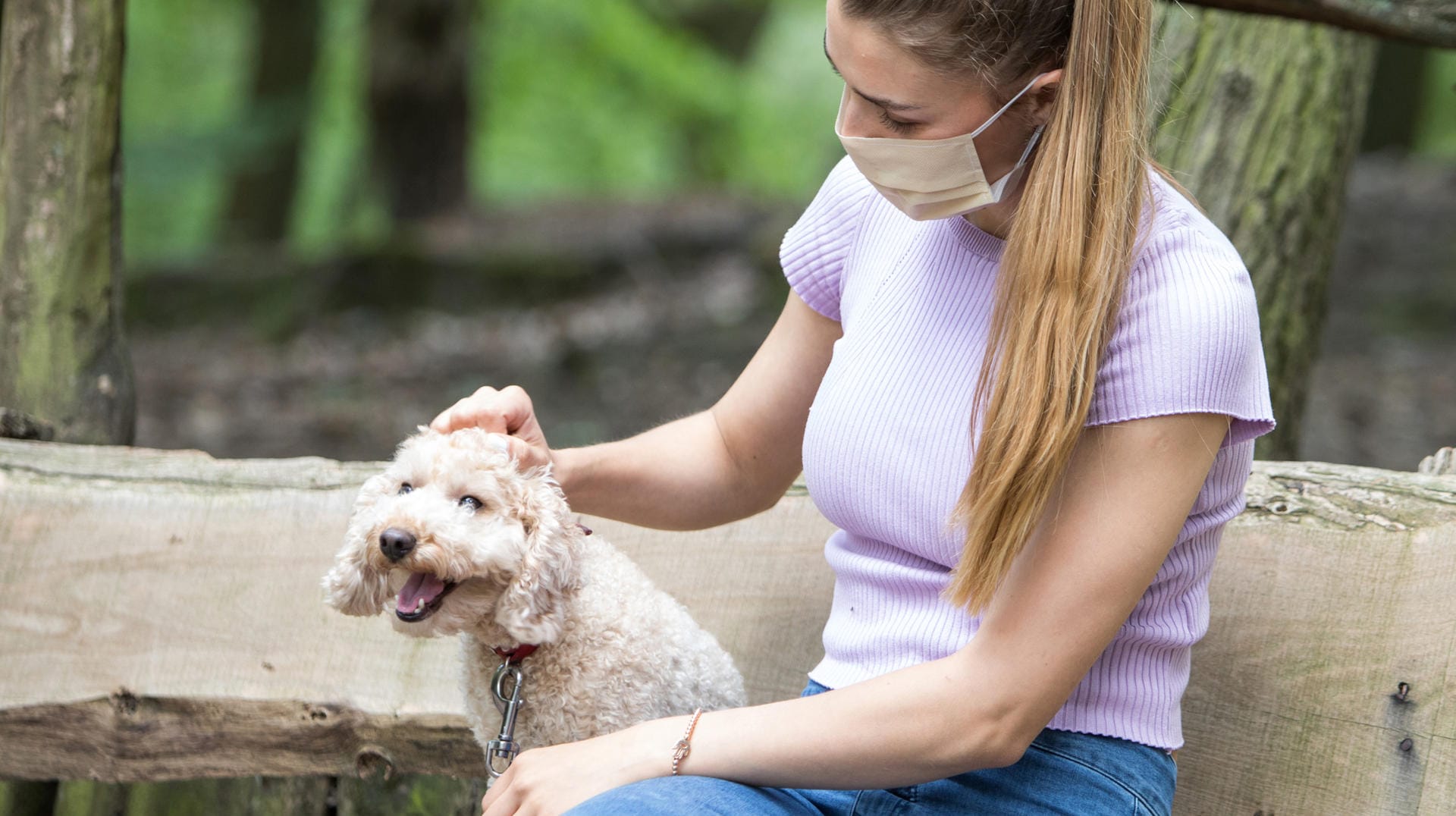 Corona: Damit beim Hund nicht nur Genuschel ankommt, sollten Hundebesitzer unter der Maske klar und deutlich sprechen.