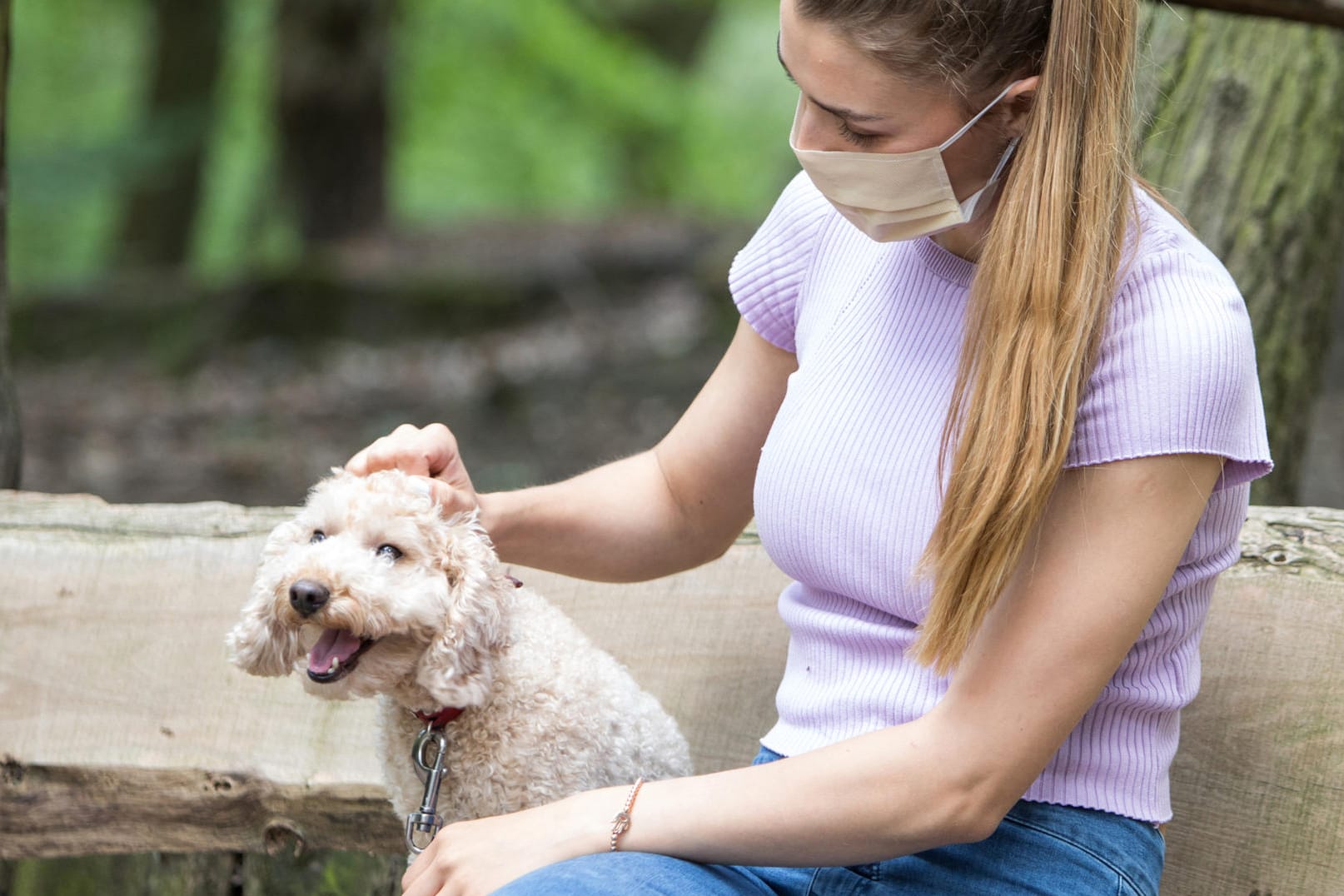 Corona: Damit beim Hund nicht nur Genuschel ankommt, sollten Hundebesitzer unter der Maske klar und deutlich sprechen.