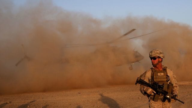 Ein US-Soldat in der Provinz Helmand. Ein US-Soldat in der Provinz Helmand.