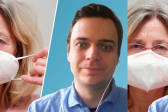 Schutz nicht gegeben? Epidemiologe André Karch erklärt im Video, warum Menschen mit einer FFP2-Maske schlechter dastehen könnten als mit medizinischem Mund-Nasen-Schutz und beantwortet Fragen der t-online-Leser.