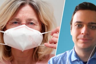 Schutz nicht gegeben? Epidemiologe André Karch erklärt im Video, warum Menschen mit einer FFP2-Maske schlechter dastehen könnten als mit medizinischem Mund-Nasen-Schutz und beantwortet Fragen der t-online-Leser.