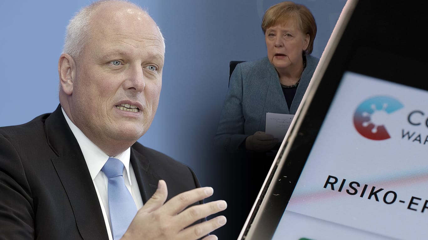 Bundesdatenschutzbeauftrager Ulrich Kelber, Angela Merkel und die Corona-Warn-App: Immer wieder werden Vorwürfe laut, der Datenschutz verhindere eine effektive Pandemiebekämpfung.