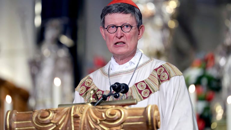 Rainer Maria Kardinal Wölki (Erzbischof von Köln) beim Gottesdienst (Archivbild): Er schließt einen Rücktritt nicht mehr aus.